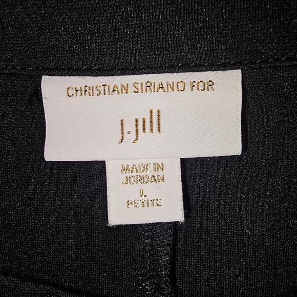 J Jill Siriano Collab Black & White Fit Flare Tank Dress Viscose Rayon Spdx L - Picture 5 of 10